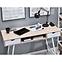 Schreibtisch Nordic 120cm Weiß/Eiche Sonoma,10