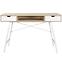 Schreibtisch Nordic 120cm Weiß/Eiche Sonoma,2