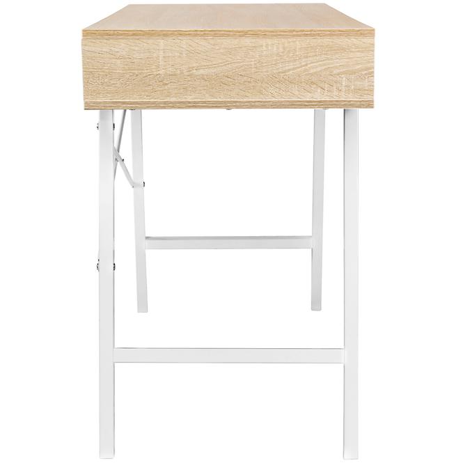 Schreibtisch Nordic 120cm Weiß/Eiche Sonoma