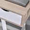 Schreibtisch Nordic 120cm Weiß/Eiche Sonoma,6