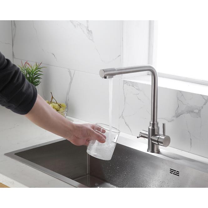 Rodos Dreiwegarmatur Für Wasserfilter Inox