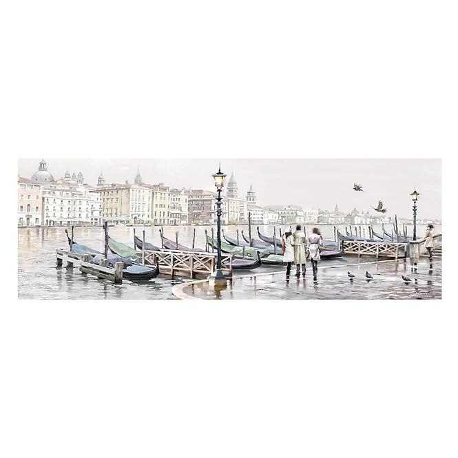 Bild Canvas Watercolor 45x140 ST403 Venezia Gondole