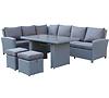 Garten ecksofa technorattan Montana grau
