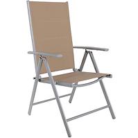 Stuhl verstellbar, 7-Positionen Porto, gepolstert, Taupe
