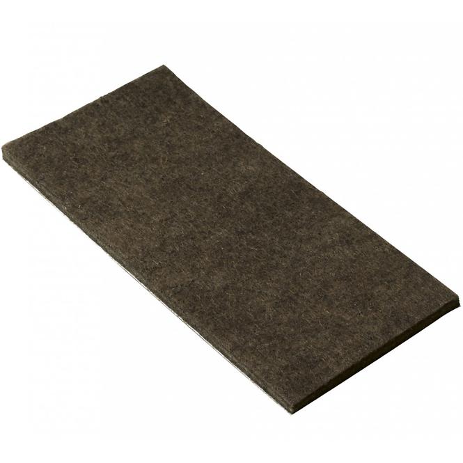 Bastelfilz zuschnitt 50x100mm, selbstklebend, braun, 2st.
