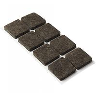 Filzunterlagen 20x20mm, selbstklebend, braun, 8 st.