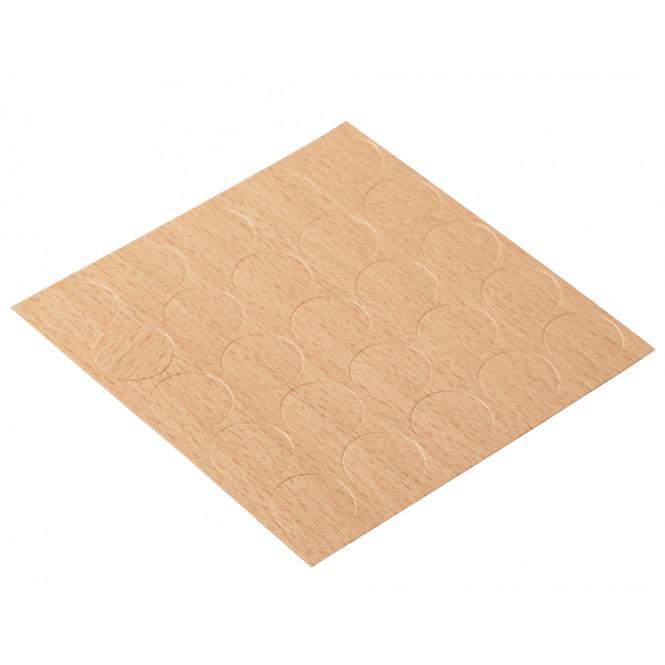 Selbstklebende abdeckungen von 14mm, weiss, 25 st.