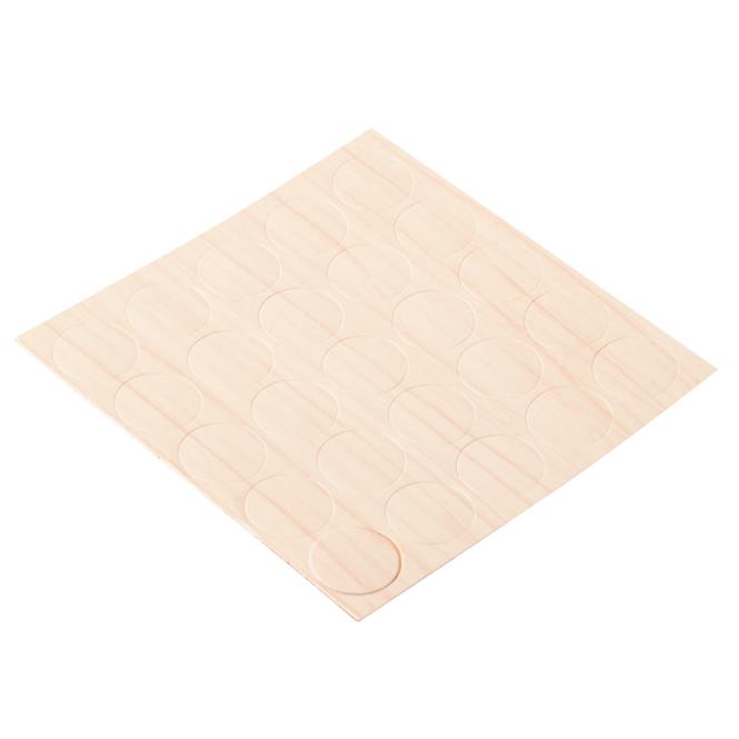 Selbstklebende abdeckungen von o 14mm, ahorn, 25 st.
