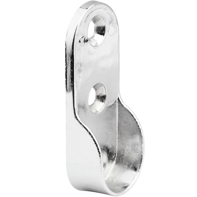 Halter für ovale kleiderstangen 30x15mm, chrom, 2 st.