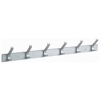Hängeleiste 6 haken, 465mm, aluminum elox