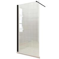 WALK-IN Duschwand Fiord 100 x 195 schwarzes Profil