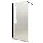 WALK-IN Duschwand Fiord 100 x 195 schwarzes Profil