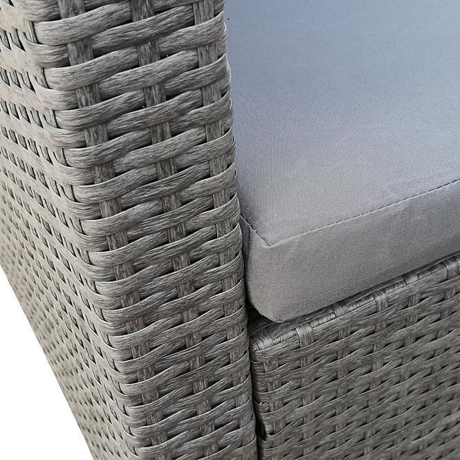 Garten ecksofa 6 teile Sofia anthrazit