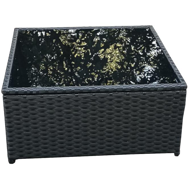 Garten ecksofa 6 teile Sofia schwarz