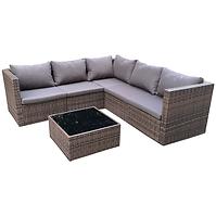 Garten ecksofa 6 teile Sofia karamell