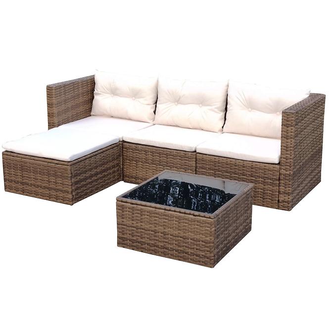 Garten ecksofa 5 teile Holiday beige