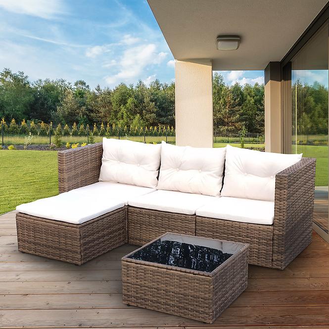 Garten ecksofa 5 teile Holiday beige