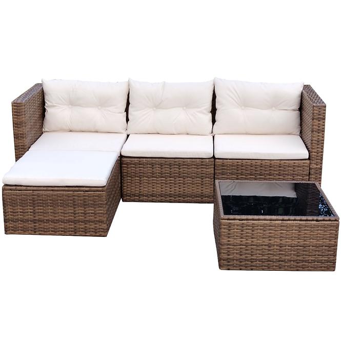 Garten ecksofa 5 teile Holiday beige