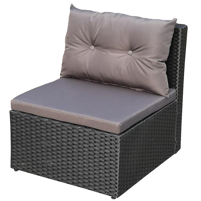 Garten ecksofa 5 teile Holiday schwarz