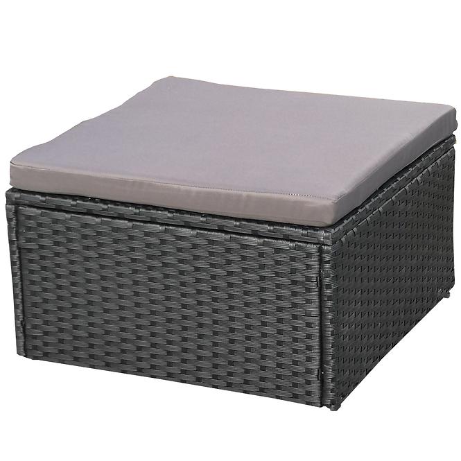 Garten ecksofa 5 teile Holiday schwarz