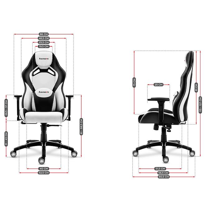 Stuhl Pro Hrace Hz-Force 7.3 Weiß