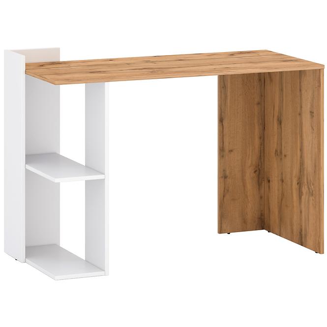 Schreibtisch Stil 1 122cm Eiche Wotan/Weiß