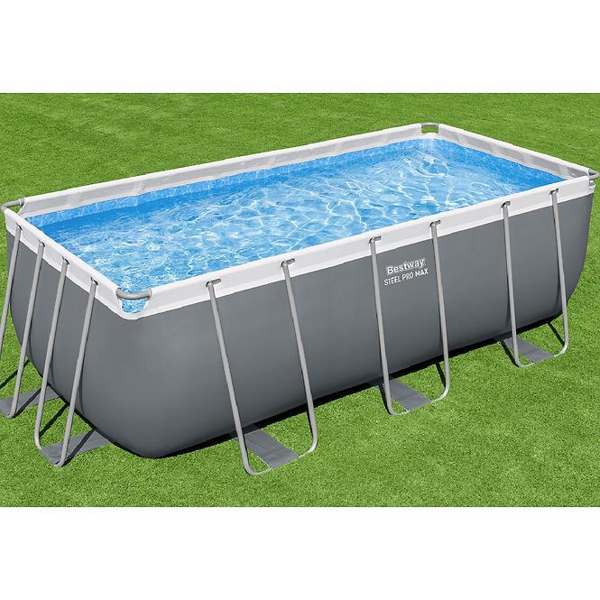 Rechteckiger Pool 4.12x2.01x1.22m 56457 Zubehör