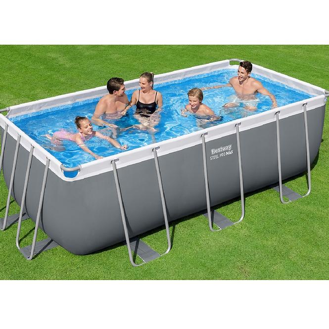 Rechteckiger Pool 4.12x2.01x1.22m 56457 Zubehör