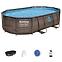 Oval Pool Rattan 4.88x3.05x1.07m rattan 56946 Zubehör