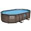 Oval Pool Rattan 4.88x3.05x1.07m rattan 56946 Zubehör,2