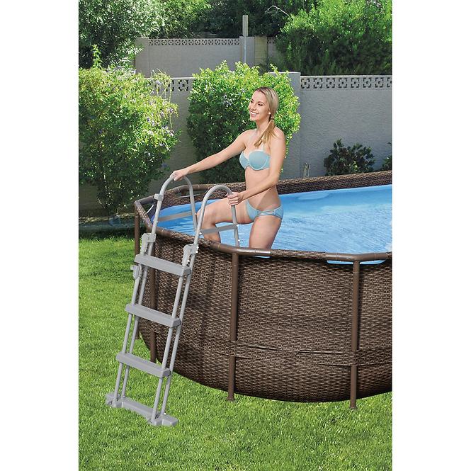 Oval Pool Rattan 4.88x3.05x1.07m rattan 56946 Zubehör