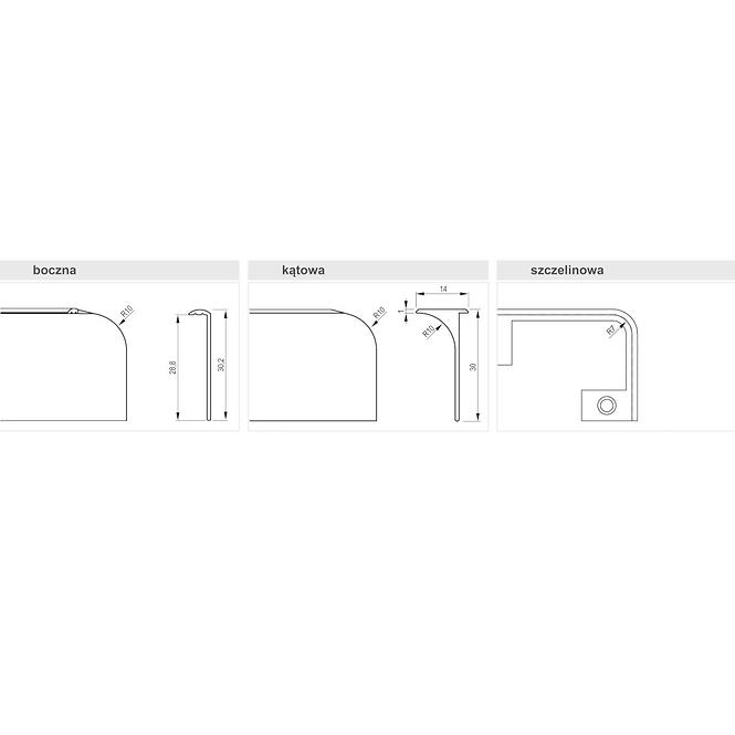 Tischplattenverkleidung Alu Links Krosnospan 28 Tg04.0110.07.035