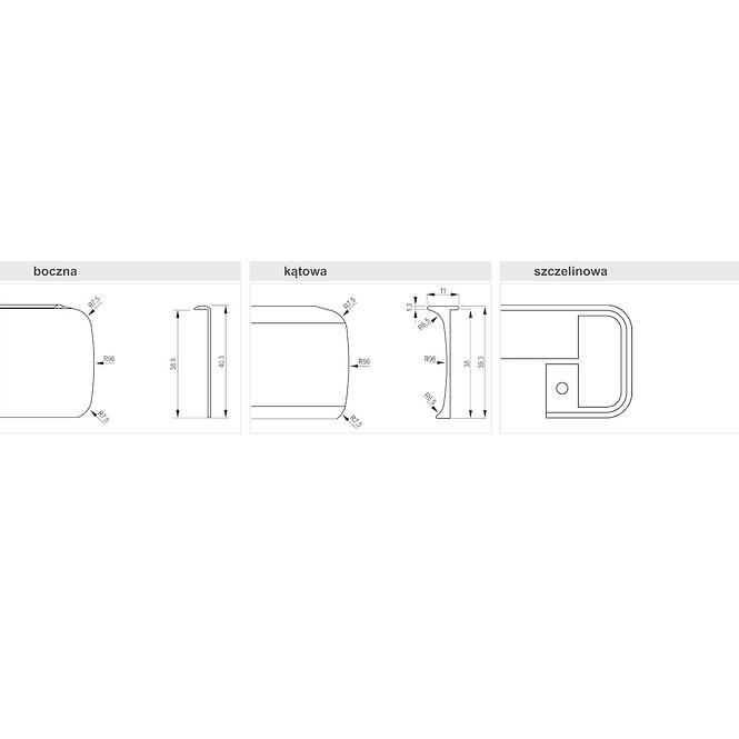 Winkelstreifen Duropal 38 TG04.0414.07.035 Alu