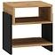Schrank Gloss 55cm Weißer Glanz/Eiche Riviera