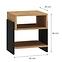 Schrank Gloss 55cm Weißer Glanz/Eiche Riviera,2