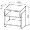 Schrank Gloss 55cm Weißer Glanz/Eiche Riviera,3