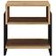 Schrank Gloss 55cm Weißer Glanz/Eiche Riviera,4
