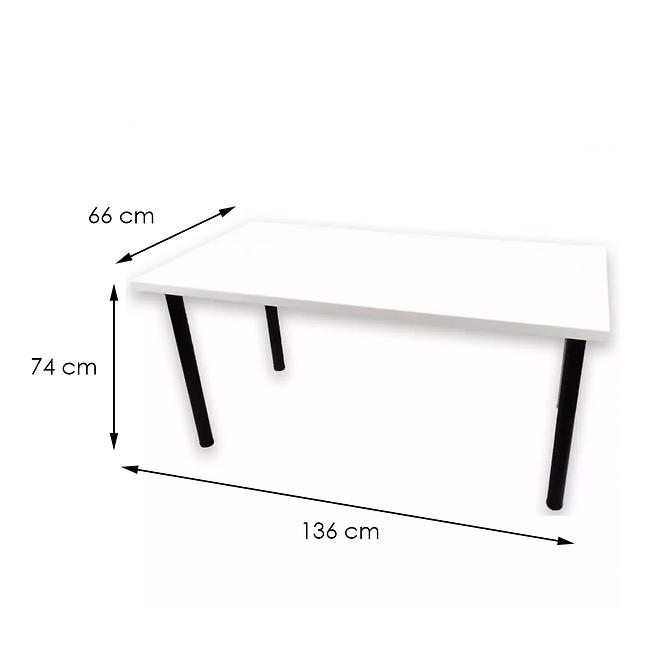 Schreibtisch 136cm Model 0 Weiß Klain