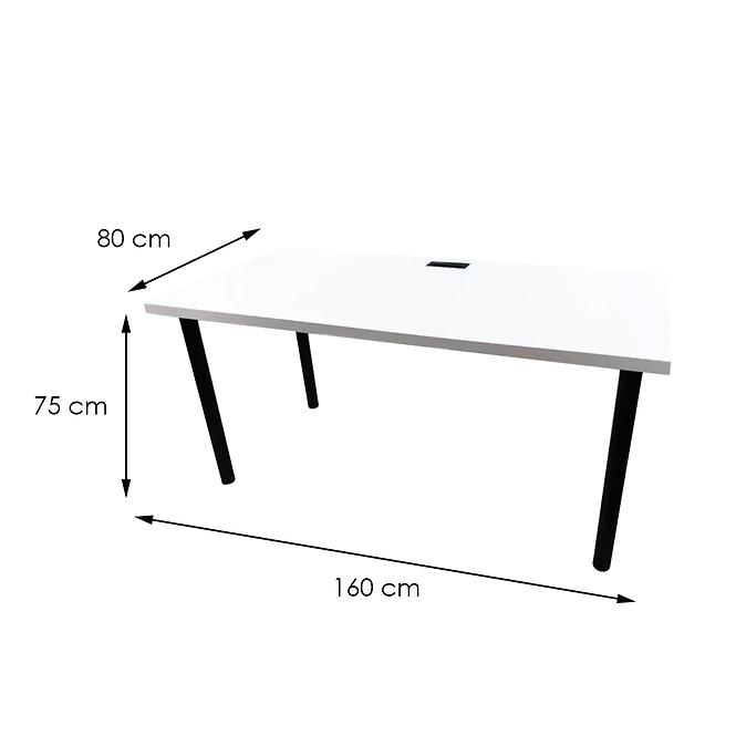 Schreibtisch 160cm Model 2 Weiß Top