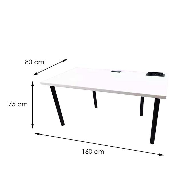 Schreibtisch 160cm Model 3 Weiß Top