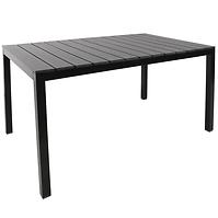 Polywood Tisch Schwarz 150x90cm