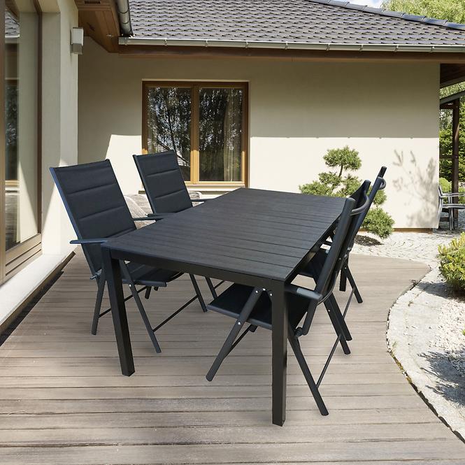 Polywood Tisch Schwarz 150x90cm