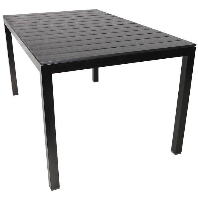 Polywood Tisch Schwarz 150x90cm