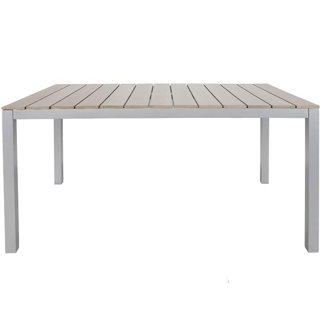 Polywood tisch silber/taupe 150x90cm