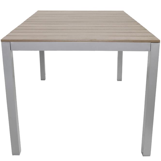 Polywood tisch silber/taupe 150x90cm
