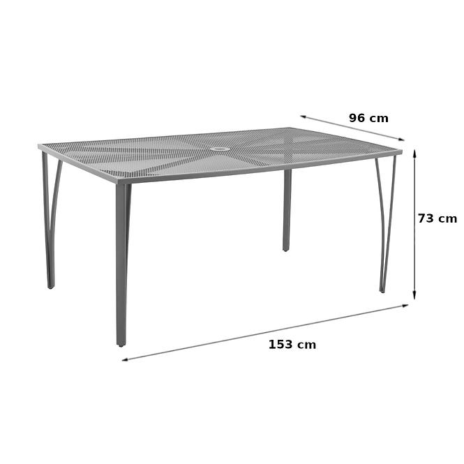 Metalltisch Pacific 153x96x73cm