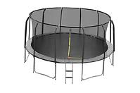 Trampolin mit leiter 457cm schwarz