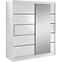 Schrank Verona 180cm Weiß/Spiegel