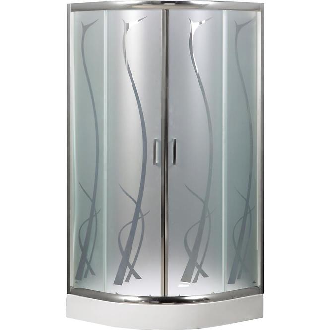 Duschkabine Paros 90/185 Glas Bemalen-Chrom