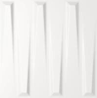 Dekorfliese Dutton White Gloss 25/25